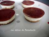 Petits gâteaux vanille fruits rouges façon cheesecake