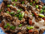 Salade d'aubergines tahini-mélasse de grenade