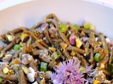 Salade de haricots verts, citron et pistaches