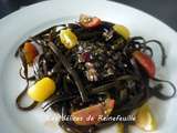 Salade de spaghettis de mer