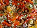 Salade méditerranéenne aux poivrons (vegan)