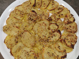 Tarte de rondelles de pommes de terre au parmesan végétal