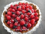 Tarte groseilles-framboises