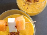 Verrines de melon et concombre à la menthe (vegan)