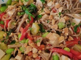 Wok de tofu au tahini