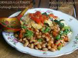 Cornilles à la tomate et poêlée de courgettes (Turquie)