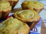 Muffins au citron, amande et pavot bleu