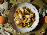 Langoustines aux abricots et aux girolles