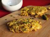 Galettes de flocons d’avoine aux oignons et au curry