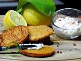 Blinis de patate douce et rillettes de truite