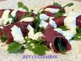 Bresaola sauce au chèvre