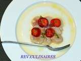 Ceviche de noix de Saint-Jacques aux fraises