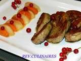 Foie de canard poêlé et fruits d'été