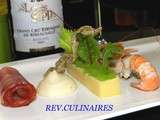 Langoustine et vieux comté,croquant de céleri branche