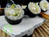 Makis avocat-fromage frais, sésame