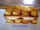 Millefeuille pommes caramélisées crème chibboust