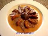 Rosace de noisette d'agneau aux figues