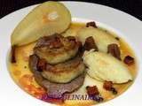 Tournedos Rossini ,purée de poires tapées