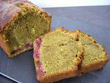 Cake thé matcha & framboises