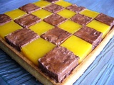 Tarte mosaïque chocolat passion