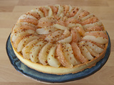 Tarte pistache, poire & pomelo