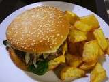 Burger maison - Sauce Tartare - Pommes de Terre Croustillantes à la Graisse de Canard