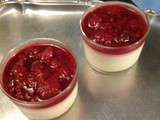 Panna Cotta au Coulis de Framboises de mon Amie Anne