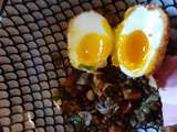 Salade de Lentilles Oeufs Mollets Croustillants