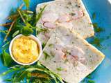 Terrine de Cabillaud et Crevettes Roses - Sauce Mousseline au Curry