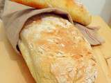 Baguette sans pétrissage (tour en cuisine n°13)