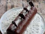 Bûche chocolat noix de coco façon Kinder Délice