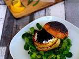 Burger au cabillaud pané aux herbes, sauce légère à l’estragon