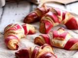 Croissants bicolores à la framboise