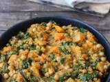 Curry de pois chiche et de courge Butternut, Chapati maison