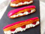 Eclairs chantilly – framboises (cap pâtisserie)