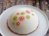 Entremets rhubarbe, vanille et huile d’olive