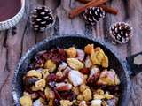 Kaiserschmarren aux quetsches et à la cannelle