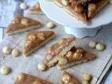 Shortbread au caramel et noix de macadamia