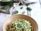 Tagliatelles maison à la crème de courgettes