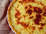 Tarte aux deux courgettes, pâte brisée à la farine de maïs