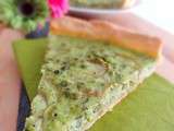 Tarte aux petits pois, ricotta et menthe