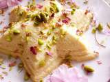 Flan indien : rose, cardamome et pistache