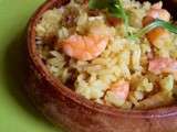 Riz pilaf aux crevettes