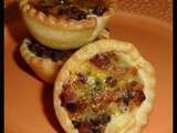 Du jour: Mini tartelettes champignons, lardons