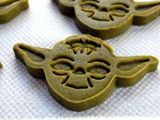 Cookies Star Wars au thé matcha et au cacao {Yoda & Dark Vador}