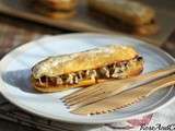 Croque-panisses aux champignons {recette ig bas}