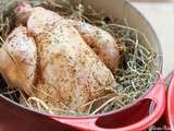 Poulet cocotte au foin