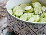 Salade de courgettes crues, comme des coeurs d'artichauts {recette 5 mn chrono}