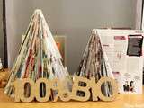 Sapin de Noël avec des magazines {diy déco pas chère et écolo}