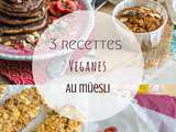 3 recettes au müesli : pancakes, muffins et barres de céréales